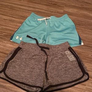 Under Armour & Justice kids shorts.